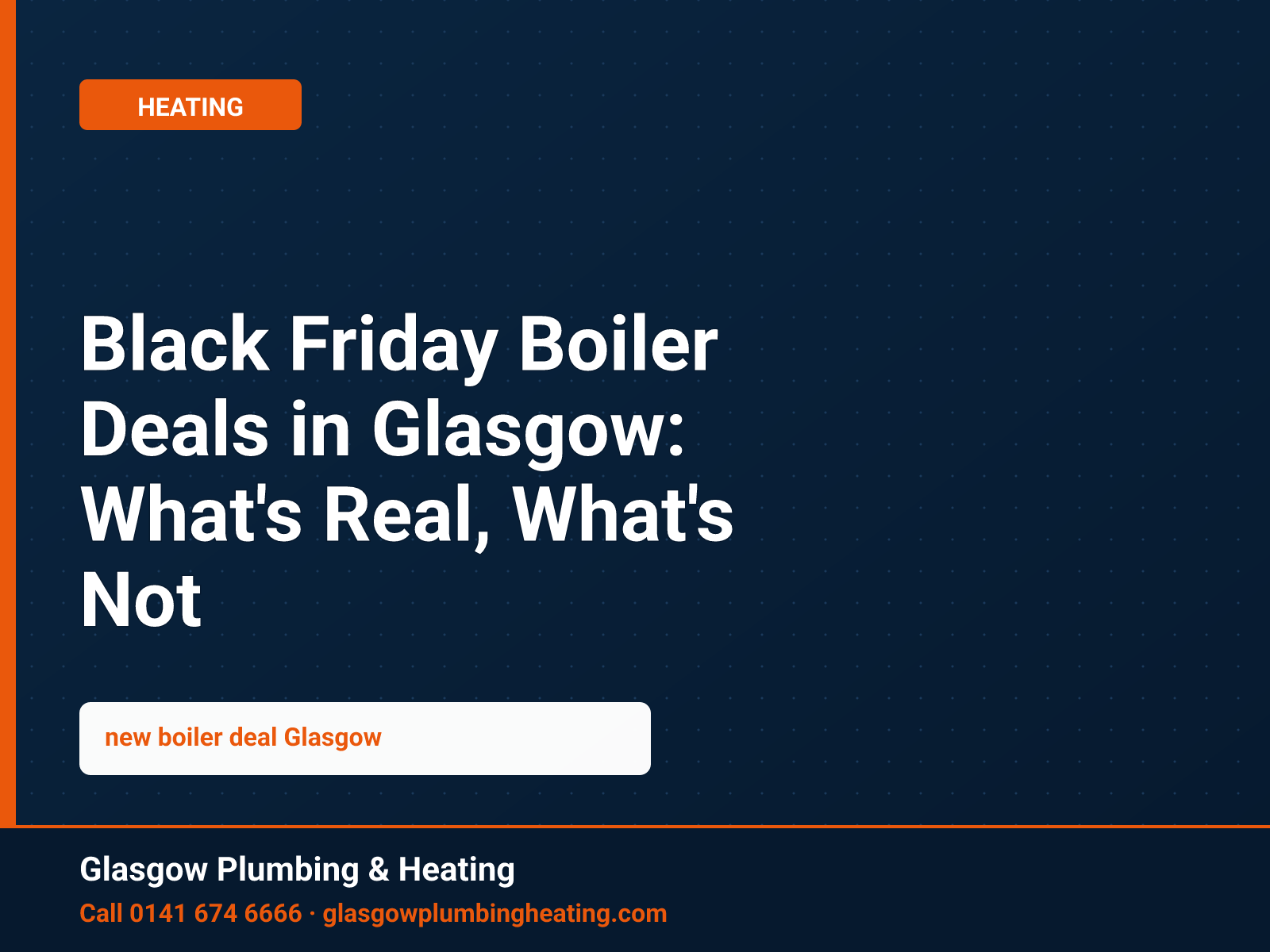 Black Friday Boiler Deals in Glasgow: What's Real, What's Not