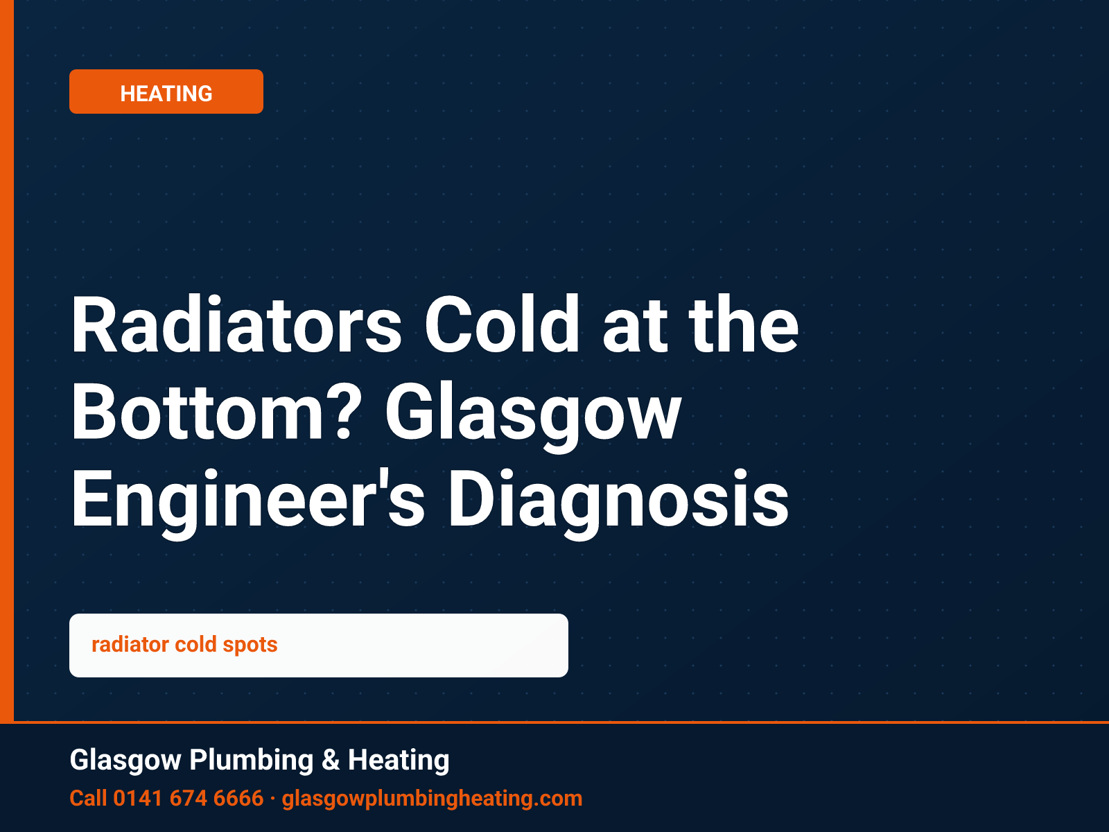 Radiators Cold at the Bottom? Glasgow Engineer's Diagnosis