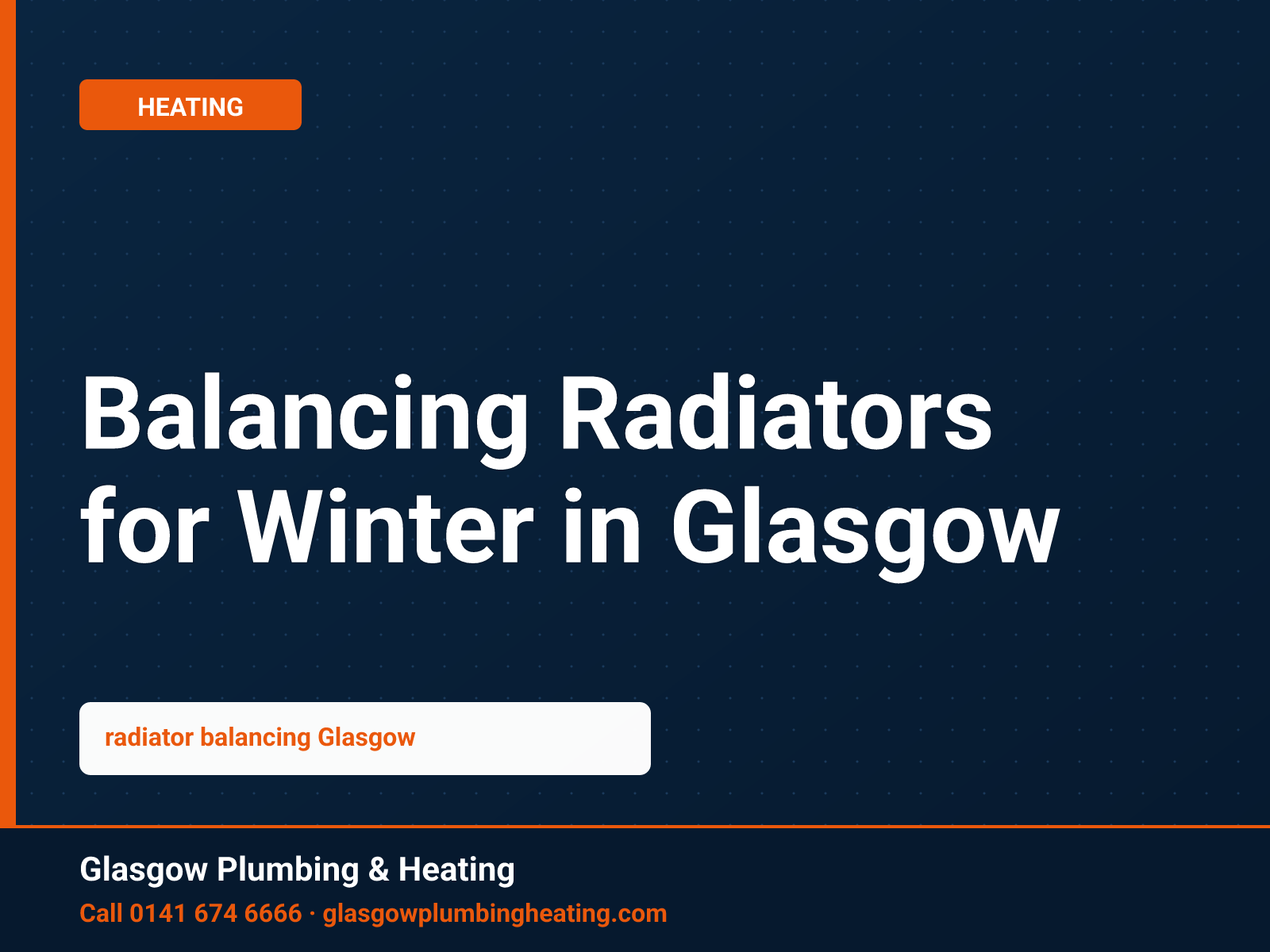 Balancing Radiators for Winter in Glasgow